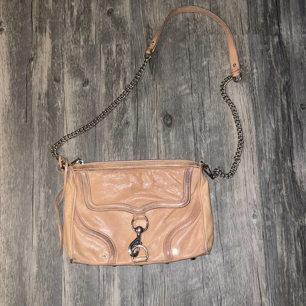 Rebecca Minkoff tan leather crossbody bag